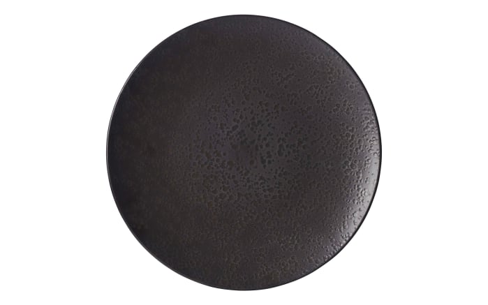 Teller Kitwe aus Steingut in schwarz, 28 cm-01