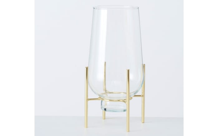 Vase Taro in gold/transparent, 32 cm-02