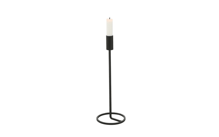 Kerzenhalter Fio in schwarz, 32 cm-01