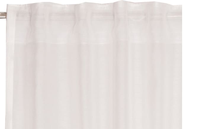Vorhang mit verdeckter Schlaufe Solid aus Polyester in offwhite, 130 x 250 cm-02