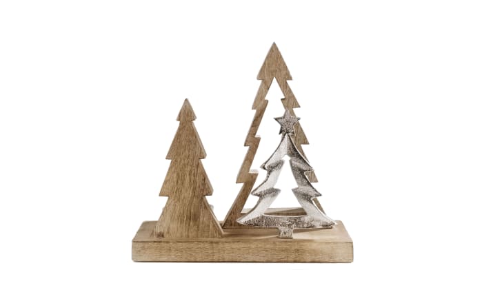 Dekoaufsteller Tannenbaum Mit Kerzenhalter In Braun Schwarz Online Bei Hardeck Kaufen