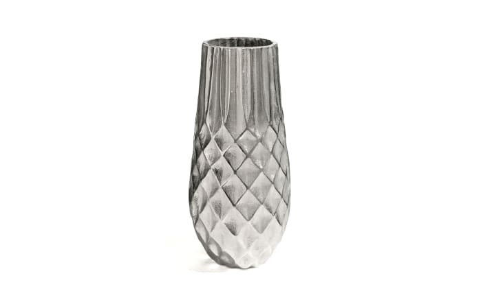 Vase in silber, 11 x 15 x 30 cm-01