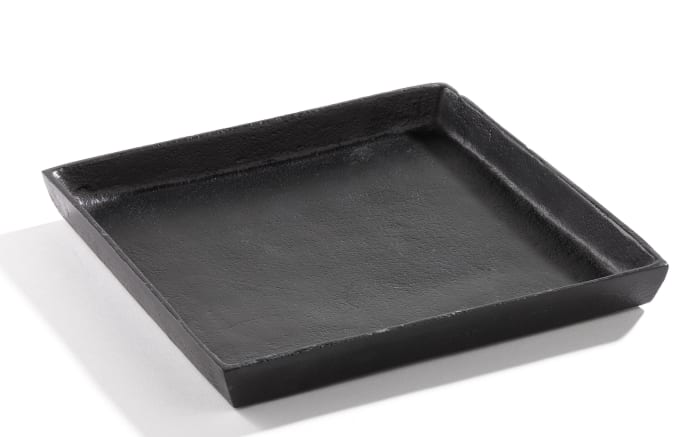 Platte aus Aluminium in schwarz, 20 cm