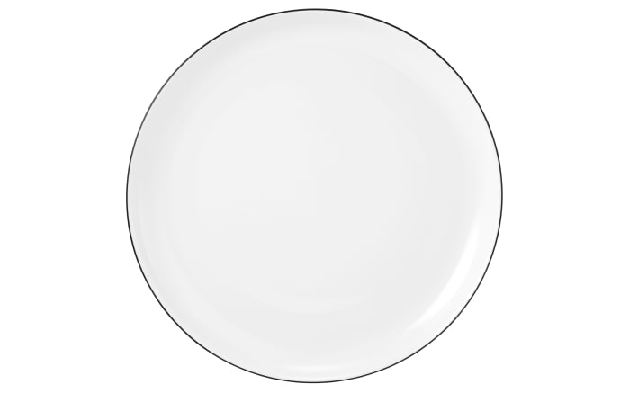 Frühstücksteller Lido Black Line in weiß, 20 cm