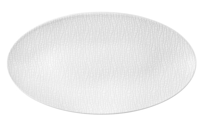 Servierplatte Life Luxury White in weiß, 33 x 18 cm