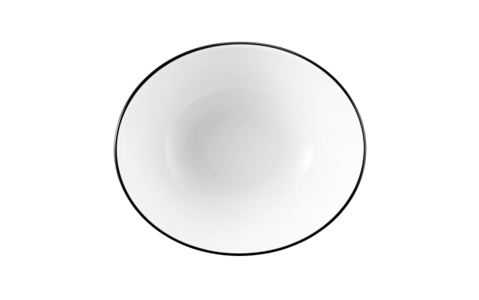 Suppenschale oval Black Line in weiß, 16 cm-02