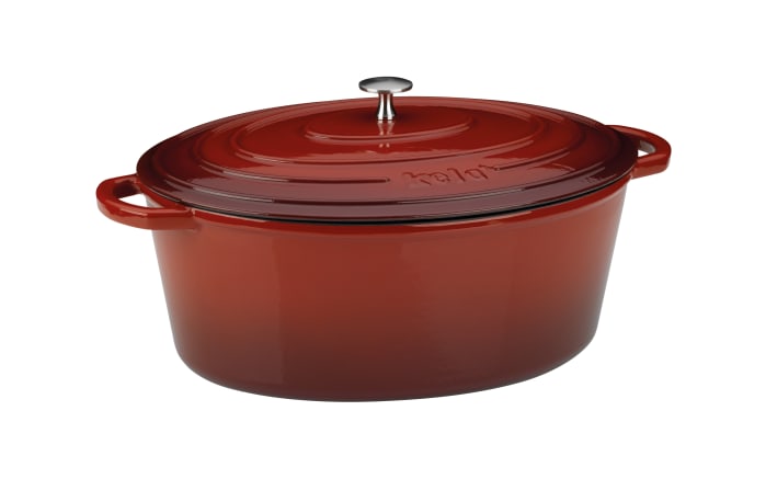Bräter Calido in rot/oval, 9,5 l-01