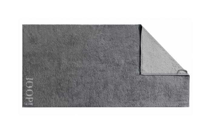 Handtuch Classic Doubleface in anthrazit, 50 x 100 cm