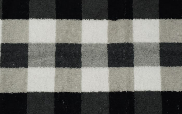 Handtuch Karo, schwarz/Weiss/grau, 50 x 100 cm-03