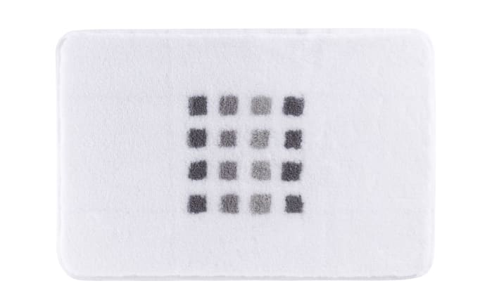 Badteppich Quadri in polarweiss, 50 x 60 cm-01
