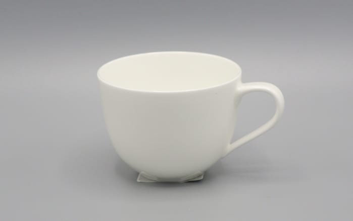 Kaffeeobertasse Noblesse aus Porzellan in weiß-02