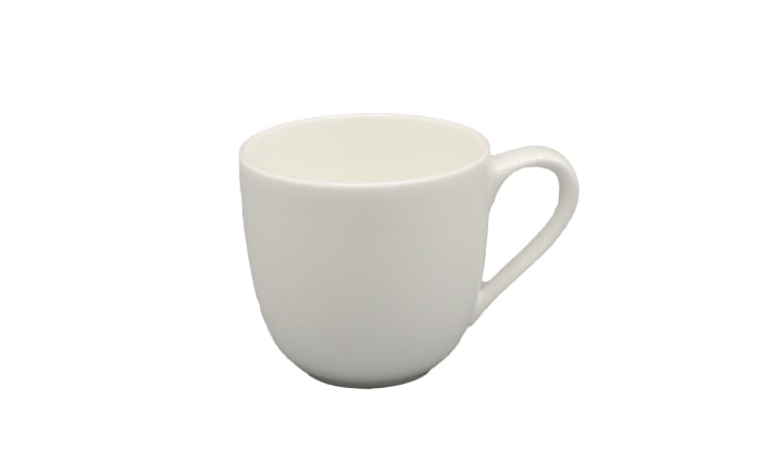 Mokka-Espressoobertasse Noblesse aus Porzellan in weiß-01