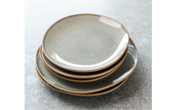 Schale flach Lave in beige, 28 cm-04
