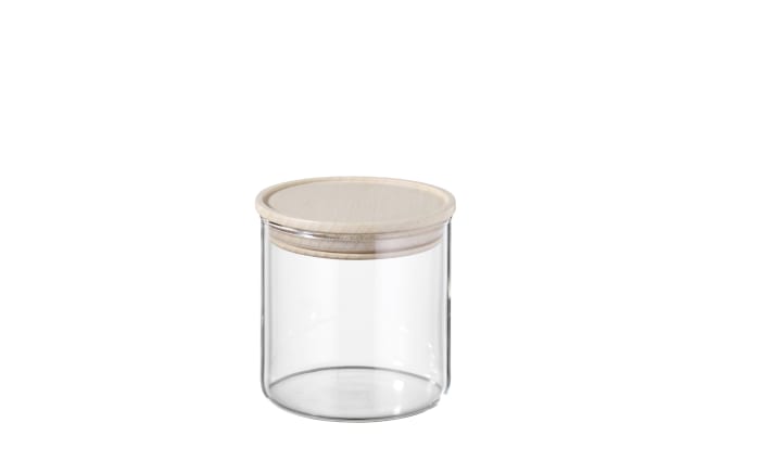 Vorratsglas mit Buchenholz-Deckel, 400 ml-01