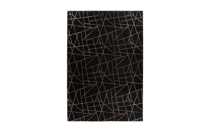 Teppich Bijou 125 in schwarz/gold, ca. 80 x 150 cm-01