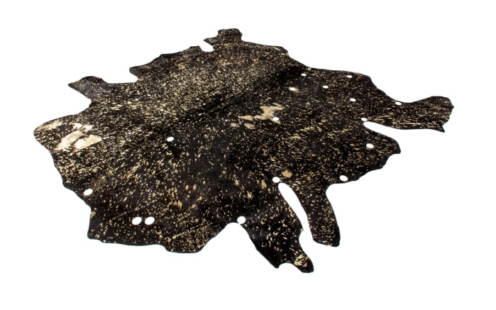 Kuhfellteppich Glam 110 in schwarz-gold, ca. 1,35 qm-03