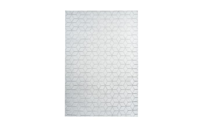 Teppich Vivica 125 in weiß-graublau, ca. 80 x 150 cm-01