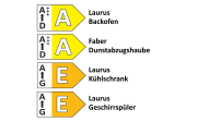 Einbauküche Laser, seidengrau, inkl. Elektrogeräte