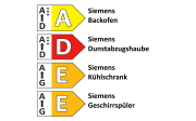 Einbauküche Novalux, weiß Lack Hochglanz, inkl. Siemens Elektrogeräte