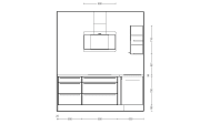 Einbauküche Flash, Lacklaminat weiß Hochglanz, inkl. Elektrogeräte