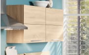 Einbauküche Rosian, Stadum, Weißbeton Nachbildung, inkl. Elektrogeräte