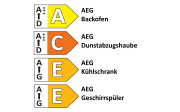 Einbauküche Yvante, seidengrau, inkl. AEG Elektrogeräte