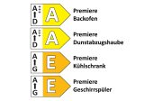 Einbauküche Touch, supermatt schwarz, inkl. Elektrogeräte