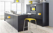 Einbauküche Touch, supermatt schwarz, inkl. Elektrogeräte