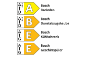 Einbauküche Touch, supermatt schwarz, inkl. Bosch Elektrogeräte