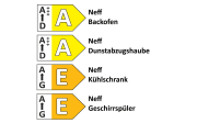 Einbauküche Felde, alpinweiß Hochglanz, inkl. Neff Elektrogeräte