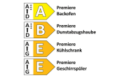 Einbauküche Inista, Stahl gebürstet, inkl. Elektrogeräte