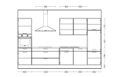 Einbauküche Flash, seidengrau Hochglanz, inkl. Elektrogeräte