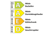 Einbauküche Cascada, Lacklaminat schilf, inkl. Miele Elektrogeräte