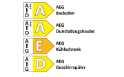 Einbauküche Riva, Beton schiefergrau Nachbildung, inkl. AEG Elektrogeräte