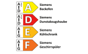 Einbauküche Rosian/Lenzen, Nussbaum Nachbildung/weiß, inkl. Siemens Elektrogeräte