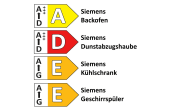 Einbauküche Focus/Riva, Hochglanz weiß, inkl. Siemens Elektrogeräte