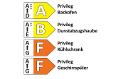 Einbauküche Torna , schwarz, inkl. Privileg Elektrogeräte 