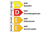 Einbauküche Torna, schwarz, inkl. Neff Elektrogeräte