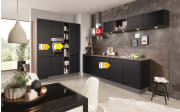Einbauküche Torna, schwarz, inkl. Neff Elektrogeräte