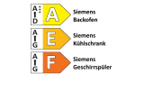 Einbauküche Esilia, fjordblau, inkl. Siemens Elektrogeräte