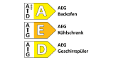 Einbauküche Felde, seidengrau/schiefergrau, inkl. AEG Elektrogeräte