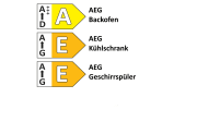 Einbauküche Rosian, Nussbaum Nachbildung, inkl. AEG Elektrogeräte