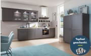 Einbauküche Nordina, in schiefergrau, inkl. Neff Elektrogeräte