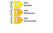 Einbauküche Esilia/Rosian, rostrot, inkl. Neff Elektrogeräte