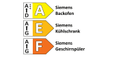 Einbauküche Esilia/Rosian, rostrot, inkl. Siemens Elektrogeräte