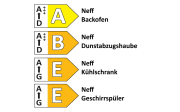 Einbauküche Seega/Stadum, schiefergrau/Eiche Havanna Nachbildung, inkl. Neff Elektrogeräte