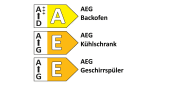 Einbauküche Touch, alpinweiß, inkl. AEG Elektrogeräte