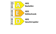 Einbauküche Structura, betongrau, inkl. AEG Elektrogeräte