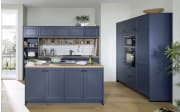 Einbauküche Camo, fjordblau, inkl. Siemens Elektrogeräte