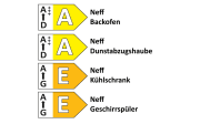 Einbauküche Cascada, schilf, inkl. Neff Elektrogeräte